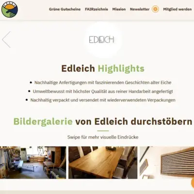 Edleich® bei ©ethicDeals - Markenportrait